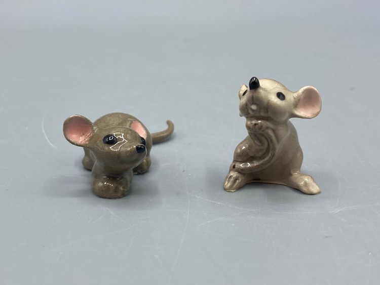 Vintage Miniature Hagen Renaker Mouse - Set of 2 Mice