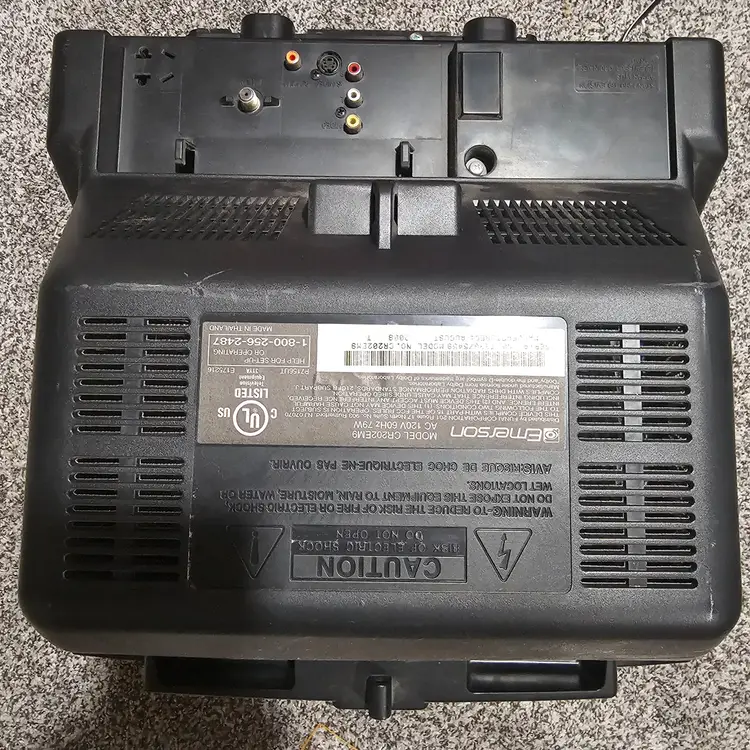 Emerson CRT 20" Retro Gaming TV S Video Tested CR202EM9