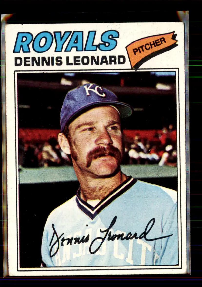 Dennis Leonard 1977 Topps #75 - (144) - Kansas City Royals