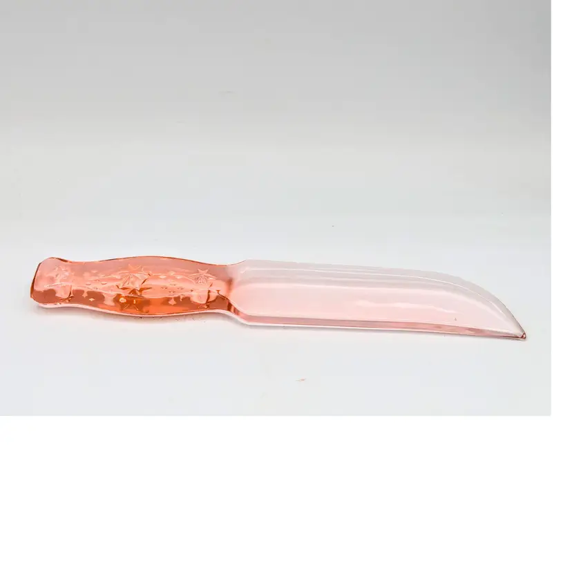 Vintage Depression PINK Glass VITEX-GLAS Knife