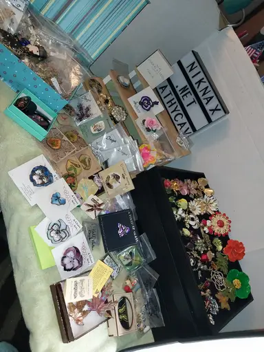 Brooches and Pins! Many NOS! Glass,  Enamel on Copper & MORE!