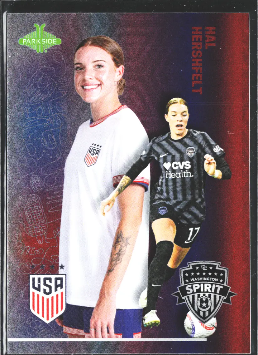 Hal Hershfelt Rookie RED /10 FOIL 2024 Parkside One Nation One Team RC USWNT Washington Spirit Soccer Card