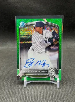 Braden Montgomery 2025 Bowman Chrome Mega Box Green Mojo Autograph /99