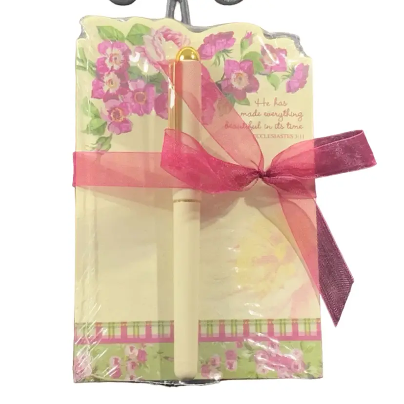 Floral Gift Set In Original Packaging “He Has Made Everything Beautiful In It’s Time”