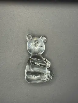 Small Clear Glass Koala Paperweight