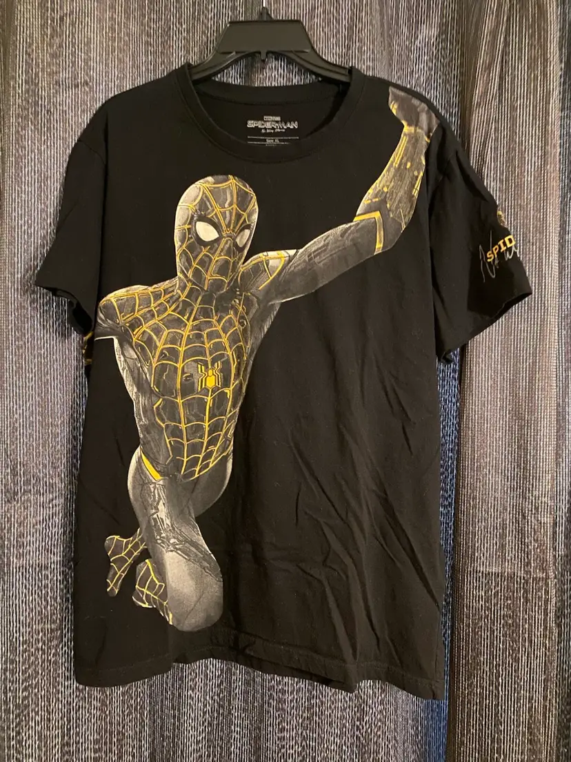 Marvel Studios Size XL Black Spider-Man No Way Home Short Sleeve T-Shirt