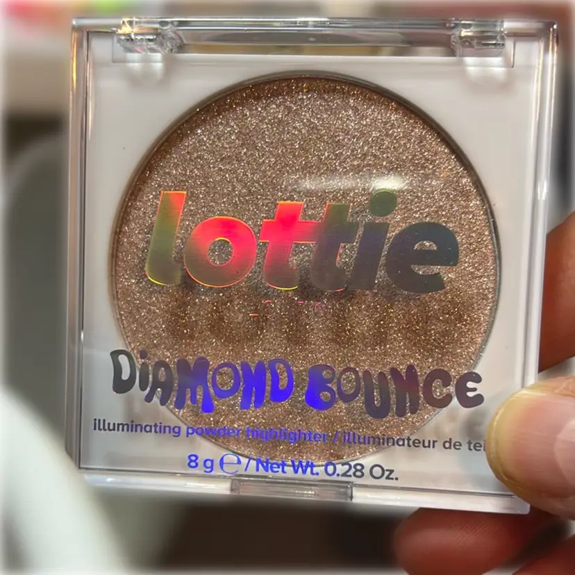 #01 - Lottie Diamond Bounce, Illuminating Highlighter In The Shade Pink Sherbet Msrp $36