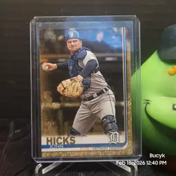 2019 Topps Gold Paper - John Hicks Detroit Tigers 1238/2019