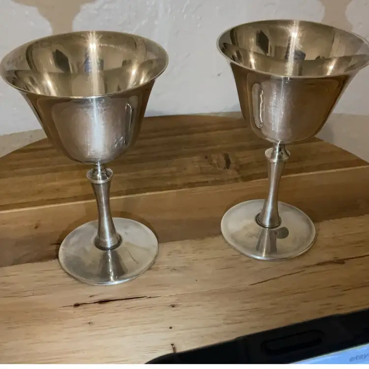 Vintage El de Uberti Italian Silver Plated Goblets