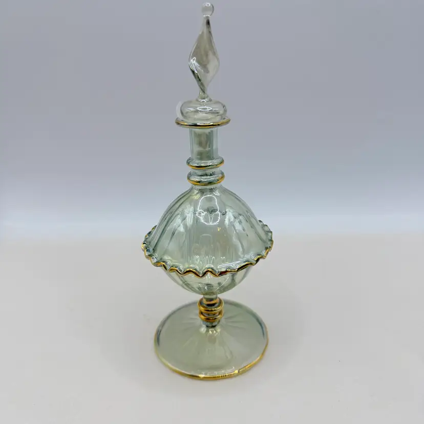 6.5” Egyptian Style Glass Perfume Bottle