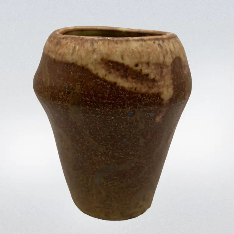 Handmade 4.5” Pottery Vase Primitive Rustic Style