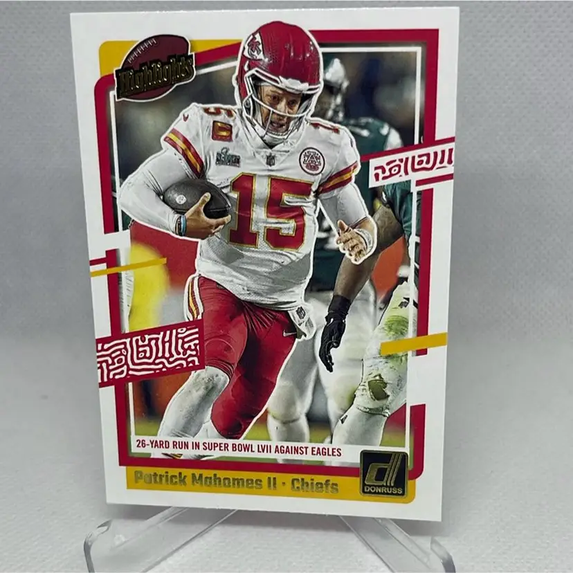 2023 panini donruss highlights patrick mahomes Kansas City Chiefs 
