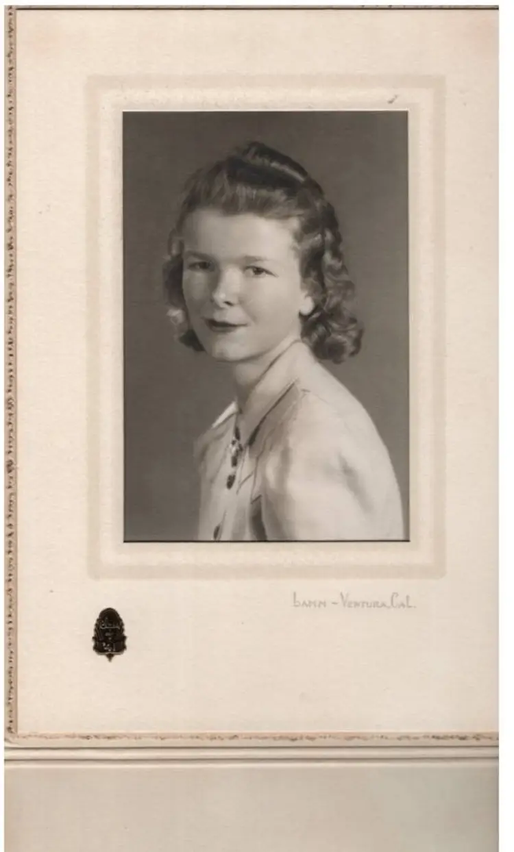 Vintage High School Portrait 1941 Studio Done Presentation Folder