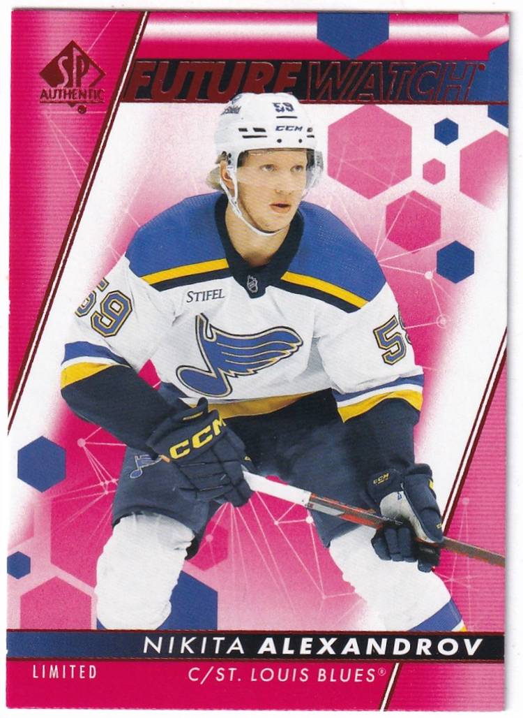 2022-23 SP Authentic Limited Red #174 Nikita Alexandrov FW St Louis Blues Hockey Card