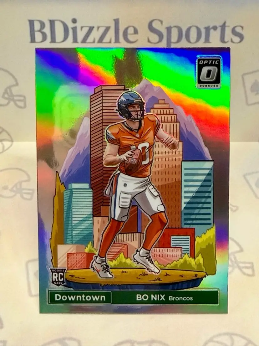 2024 Donruss Optic Bo Nix Downtown! #19