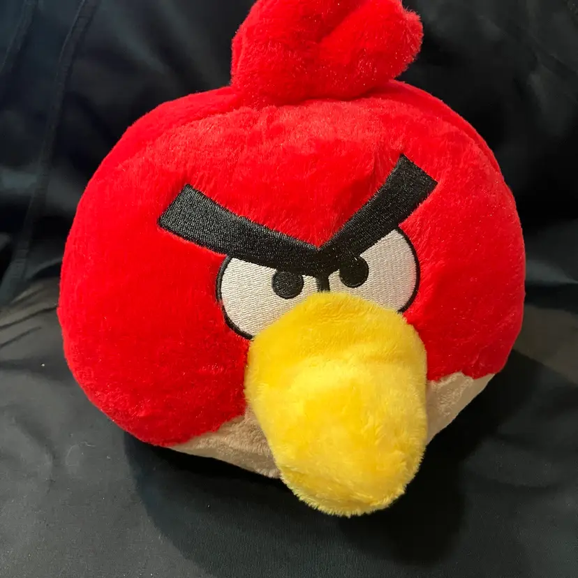 Angry Birds Red Bird Plush 10” Stuffed Animal 2010 Commonwealth Toy & Novelty Co