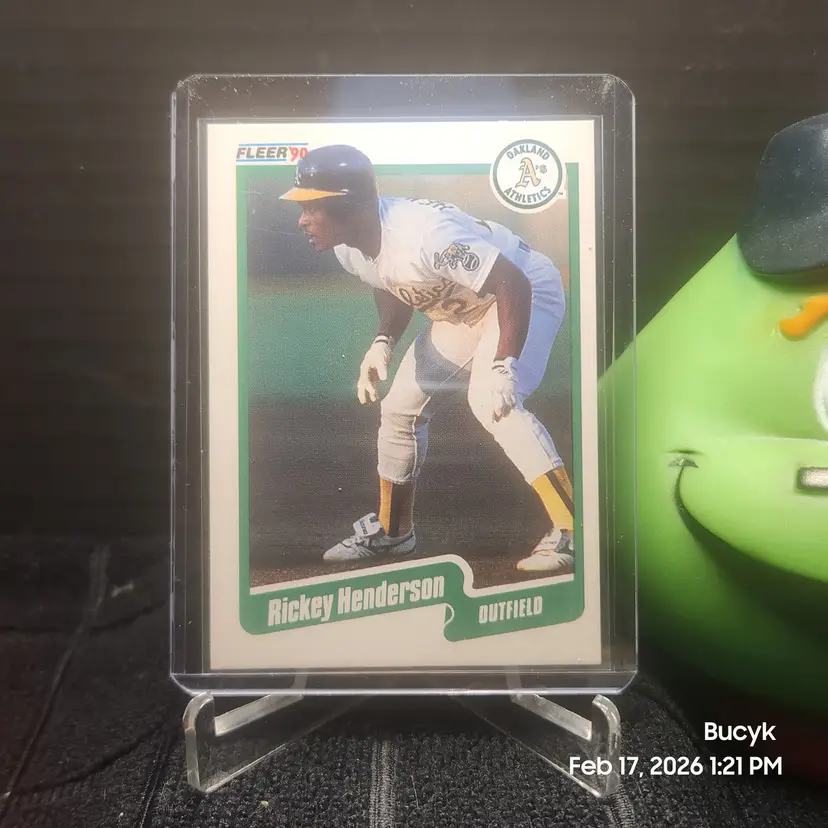 1990 Fleer - Rickey Henderson Oakland Athletics
