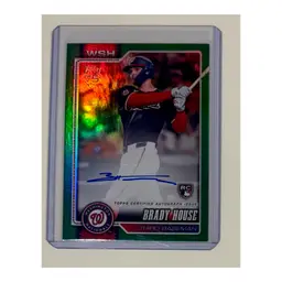 Brady House RC Topps Real One Auto Green /99 Washington Nationals