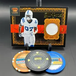 Reggie Wayne 15/50 All Pros Prime Materials Relic Patch 2011 Crown Royale Indianapolis Colts