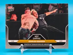 Charles Robinson + John Cena 2025 Topps Now WWE | Night Of Champions | Monster Hit Sends Revered Ref Airborne