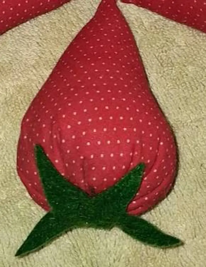 Vintage Amish Hand Made Strawberry Pin Cushion ~ Or use as decor. Each sold separately.