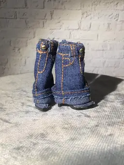 Short Denim Boots