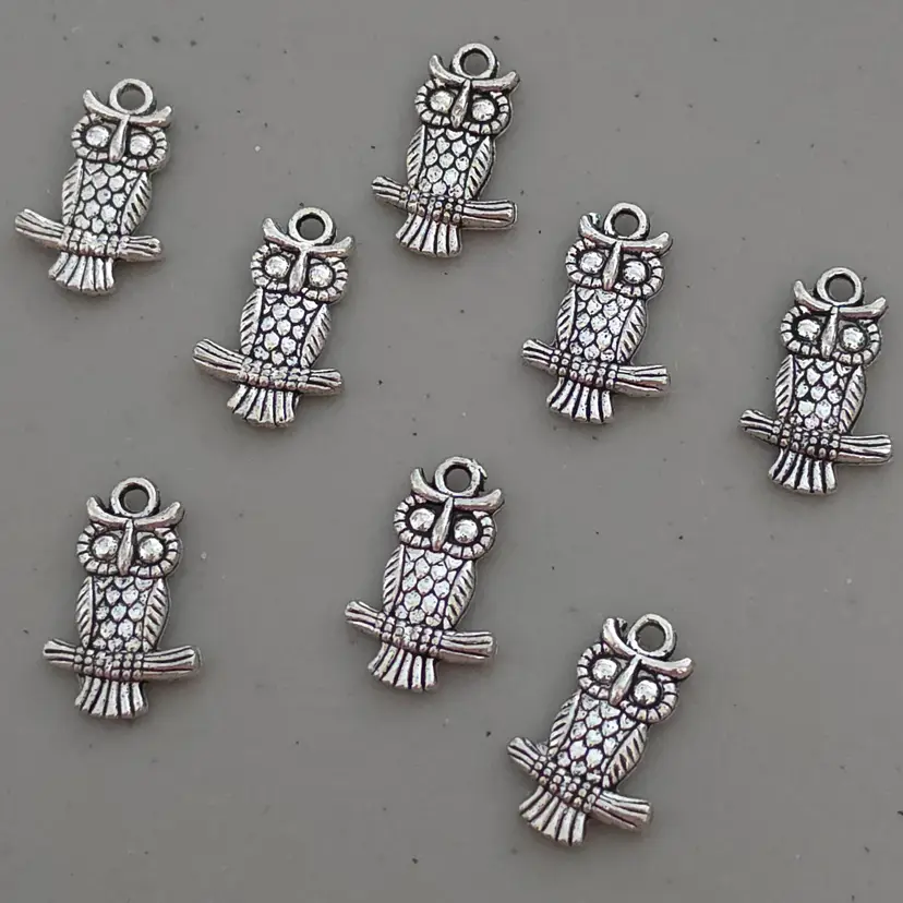 8pcs Owl Charms #BC142