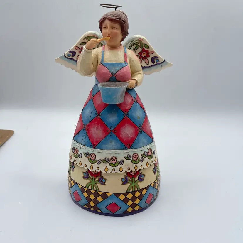 18 JIM SHORE "Bless This Kitchen" C4006930 Angel Figurine 9” 2006