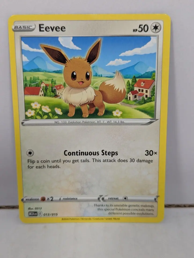 NEW!- Eevee Pokemon Card - 2025 McDonald's Dragon Discovery 013/015 Promo Mint!