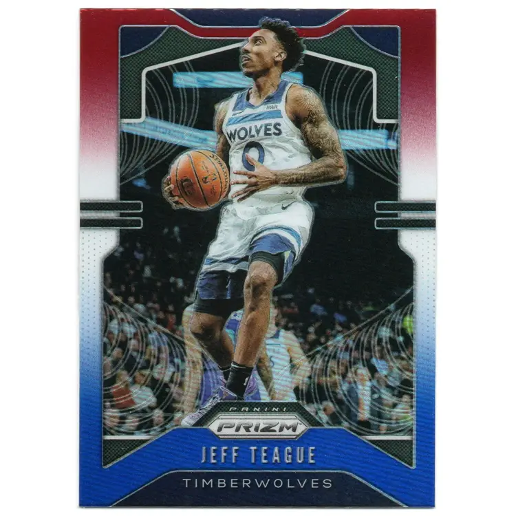 2019-20 Panini Prizm Basketball #165 Jeff Teague Red, White, and Blue Prizm