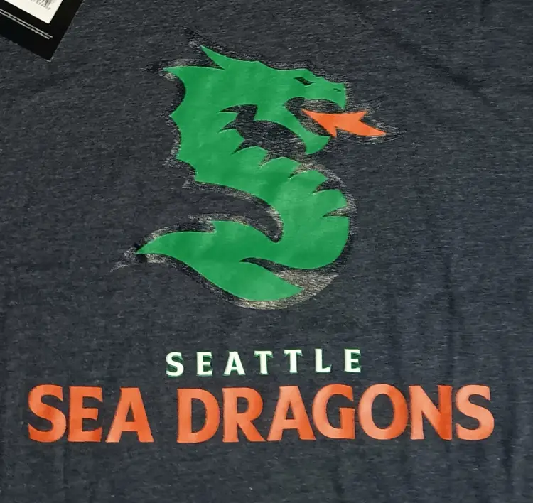 Seattle Sea Dragons XFL t-shirt NWT Seahawks NFL Football Mariners Kraken Sonics