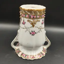 Antique Nippon Porcelain Hat Pin Holder