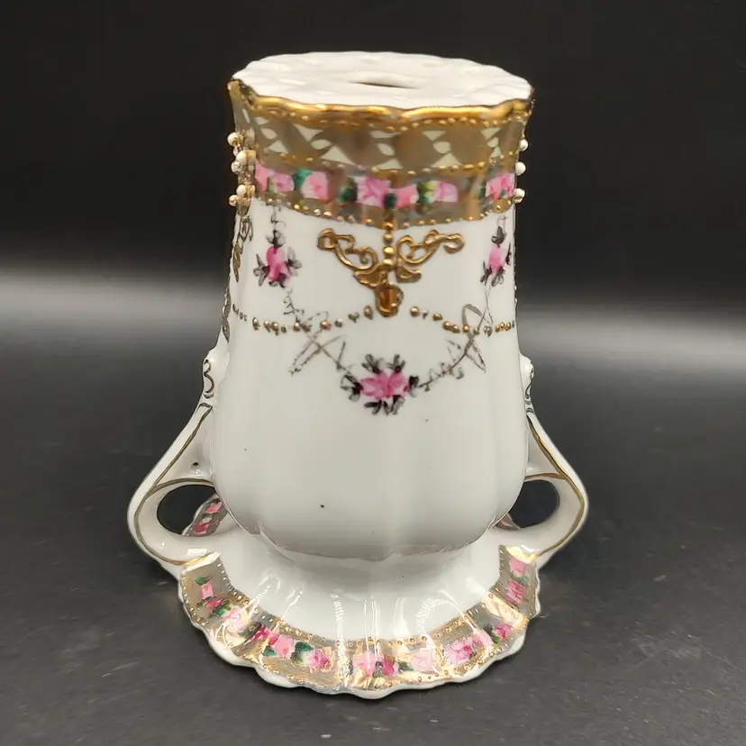 Antique Nippon Porcelain Hat Pin Holder