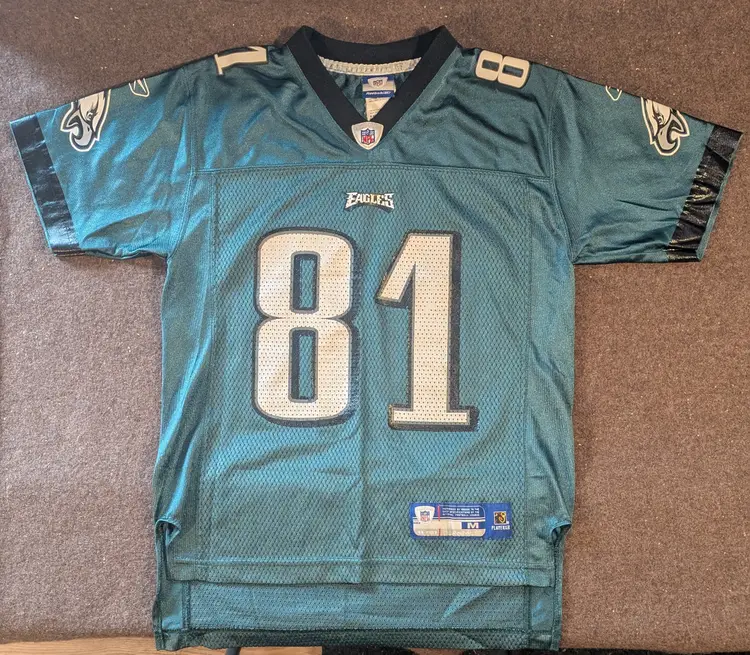 Philadelphia Eagles Jersey Terrell Owens 81 Reebok Youth Med Vintage With Hat