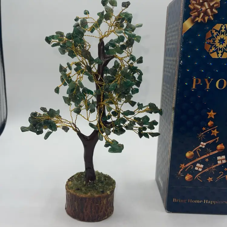 Green Aventurine Crystal Tree of Life - Gemstone Tree 9.5”