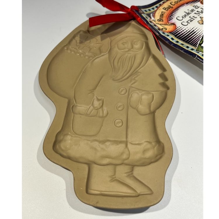 Brown Bag Bakers - Santa Cookie Mold- 7” - 1983 Mold Design