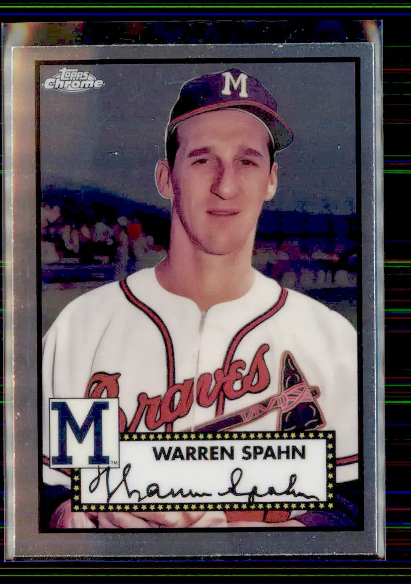 Warren Spahn 2021 Topps Chrome Platinum Anniversary #671 - Milwaukee Braves - (153-332)