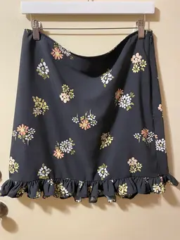 LOFT Outlet Floral Skater Skirt