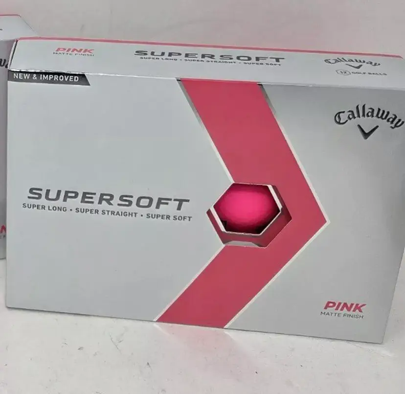 Womens Callaway 642076012 Golf Supersoft Golf Ball-Matte Pink 12 Pack