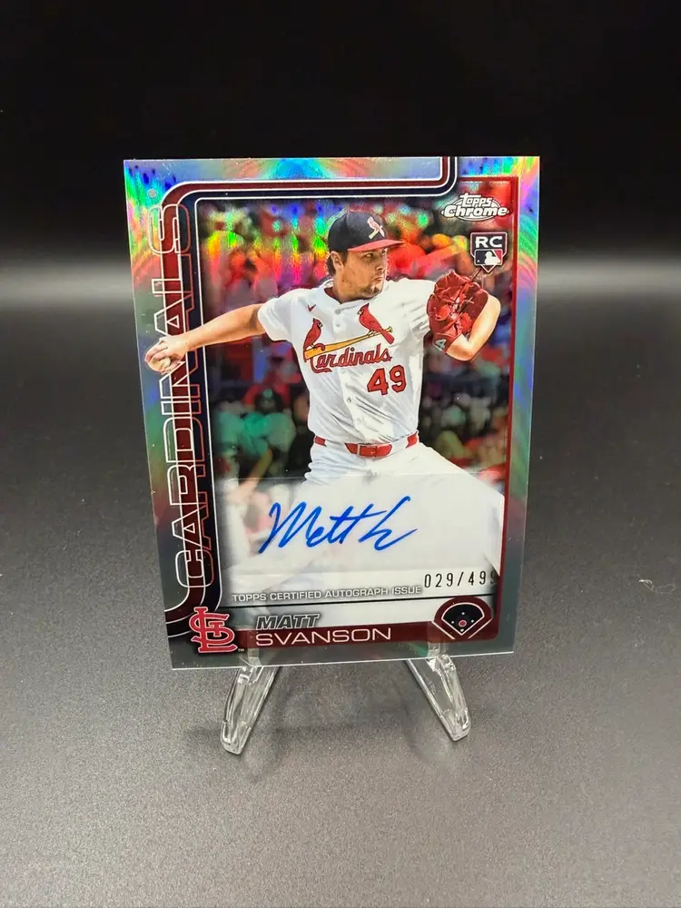 2025 Topps Chrome Update Series - Autographs Matt Svanson #AC-MS Refractor /499