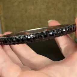Black Rhinestone Bangle