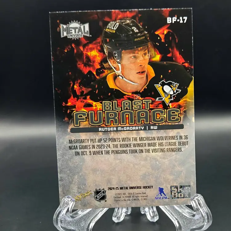 Rutger McGroarty 2024-25 Metal Universe Blast Furnace Pittsburgh Penguins