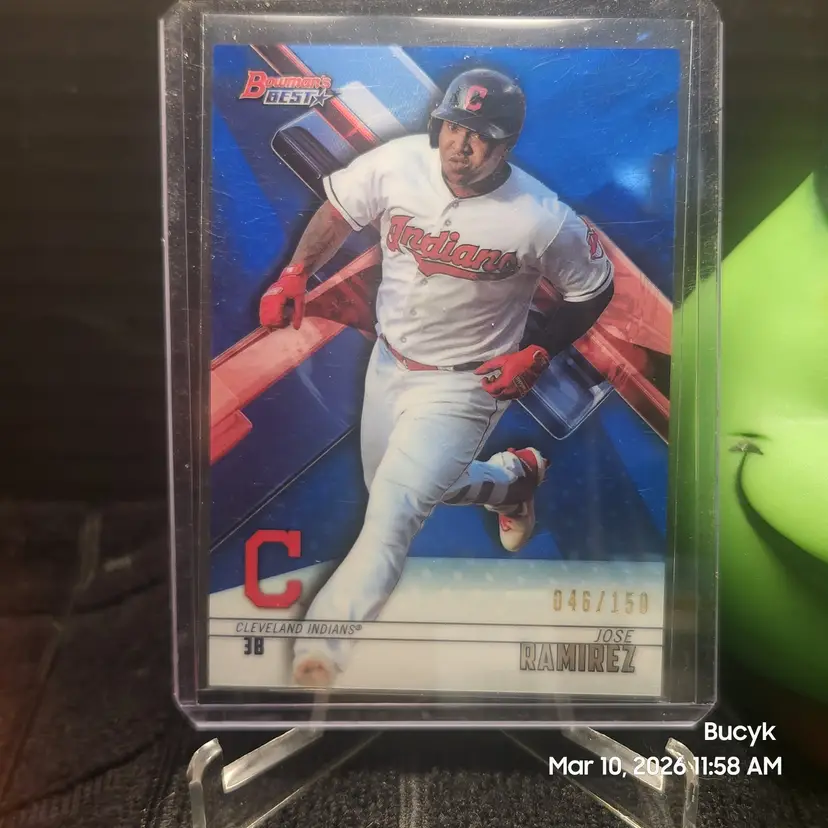 2018 Bowman's Best Blue - Jose Ramirez Cleveland Guardians 46/150