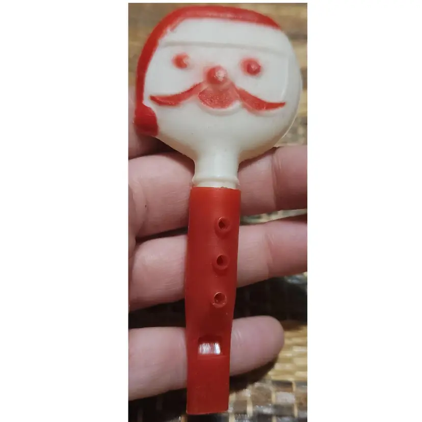 Vintage Plastic Santa Claus Christmas Whistle Weirdo