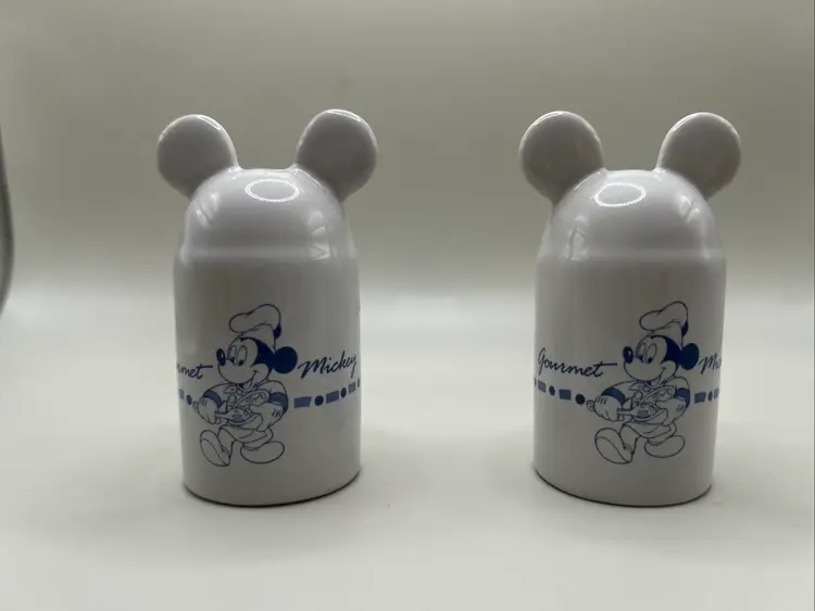 Vintage Disney Gourmet Mickey Mouse Salt and Pepper Shakers
