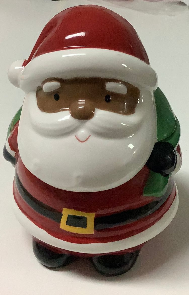 Adorable Ceramic Santa Treat Jar