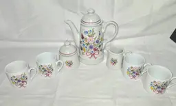 Porcelain Coffee Set Child's Reutter Porzellan Germany Marked