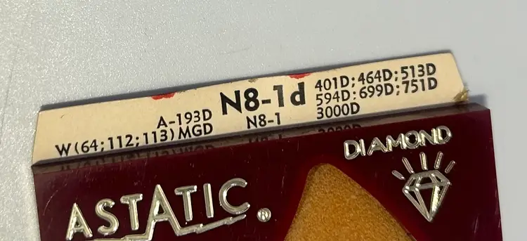Vintage Astatic Diamond NOS Replacement Record Player Stylus/Needle N8-1d Astatic