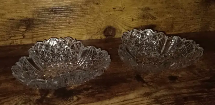 Early American Pressed Glass Duncan & Sons Ellrose Candy Dishes