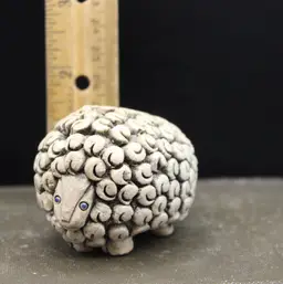 Artesania Rinconada Uruguay Chunky Sheep Retired Handmade Figurine